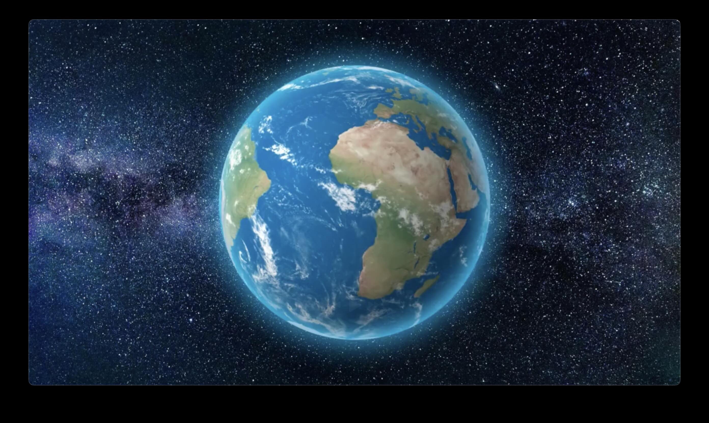 Animated globe