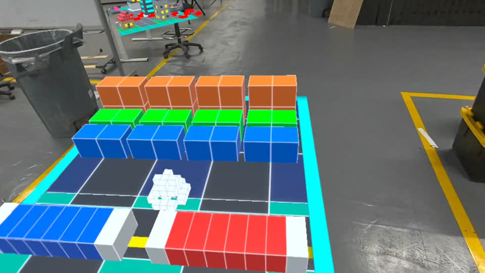 Brick Break arena squeezed into a small floor area